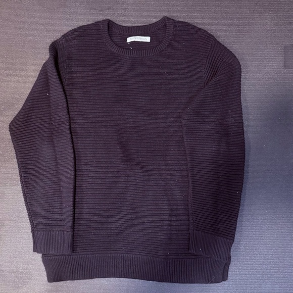 Outerknown Men's Dark Gray Crewneck Sweater